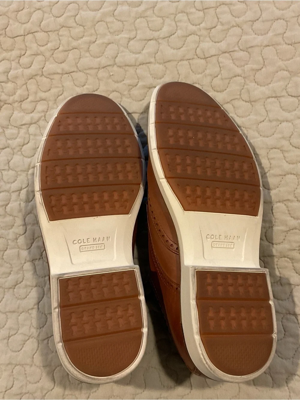 Cole Haan Men's Tan/Brown Wingtip Oxfords
